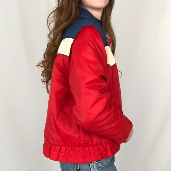 Vintage Puffer Jacket Vest Cool Sporty Ski Stranger Things Sex Education 70s 80s - Picture 4 of 14